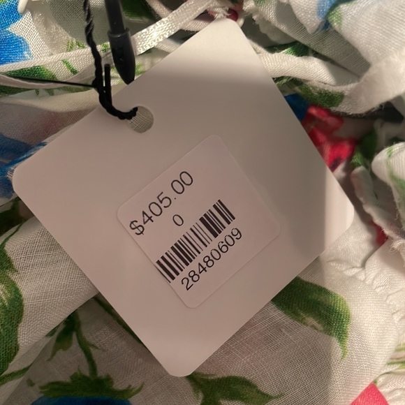 Alice McCall Rolling Meadows Floral Midi Dress Cut Out Cotton White Summer Party - Picture 13 of 14